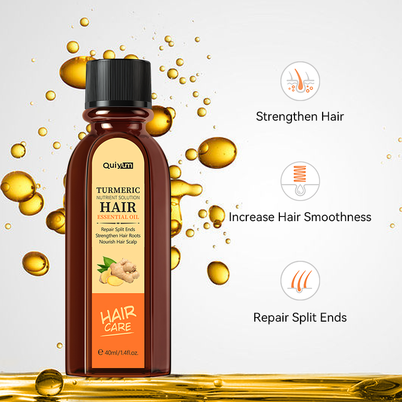 Split End Repair Serum - QUIYUM Turmeric Hair Essential Oil 40ml