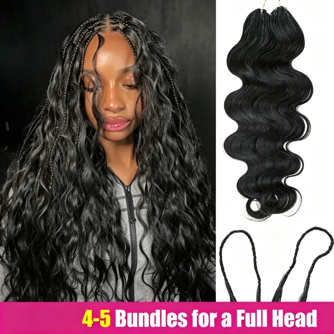 Feather Hair Extension - Smilegirl Body Wave Feather Crochet Human