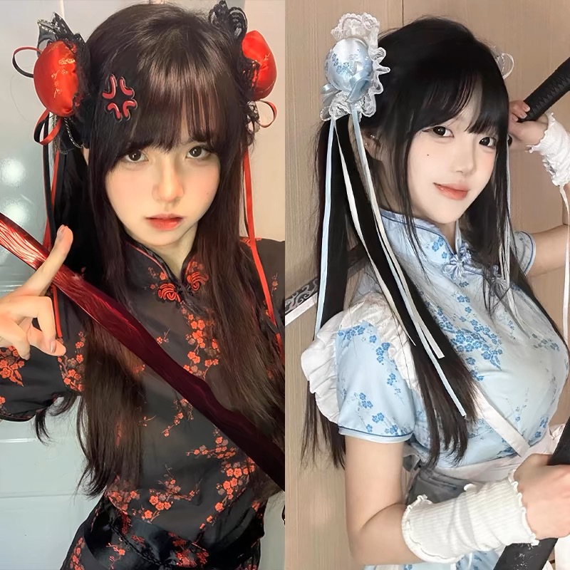 Clip In Hair Piece - Charming Bun Hairpin Qipao Accessory Chinese