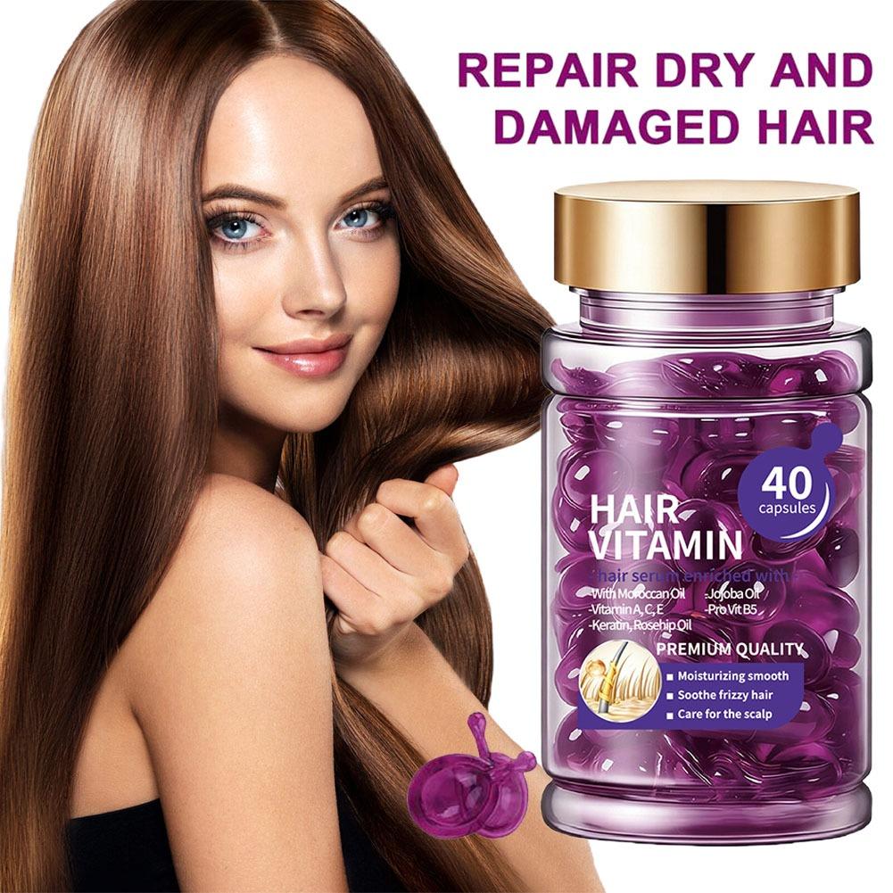 Hair Vitamin Serum Capsules 40 - Hair Care For Dry And Frizzy Hair recension och pris