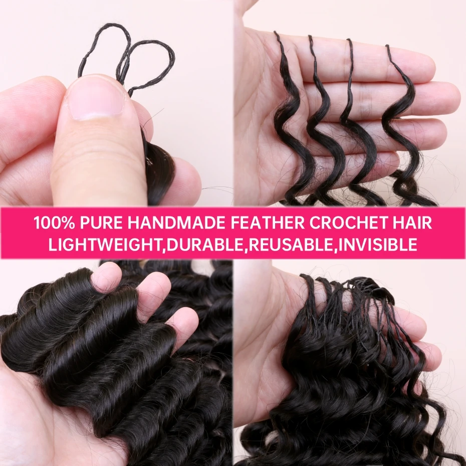 100% Raw Vietnamese Human Hair - Feather Hair Extension recension och pris