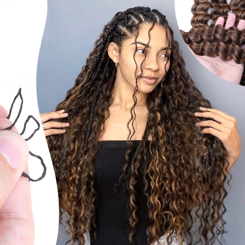 Deep Wave Feather Crochet Boho - Feather Hair Extension recension och pris