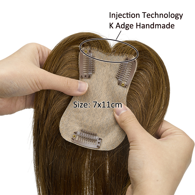 7x11cm Women Toupee Human Hair - Clip In Hair Piece recension och pris