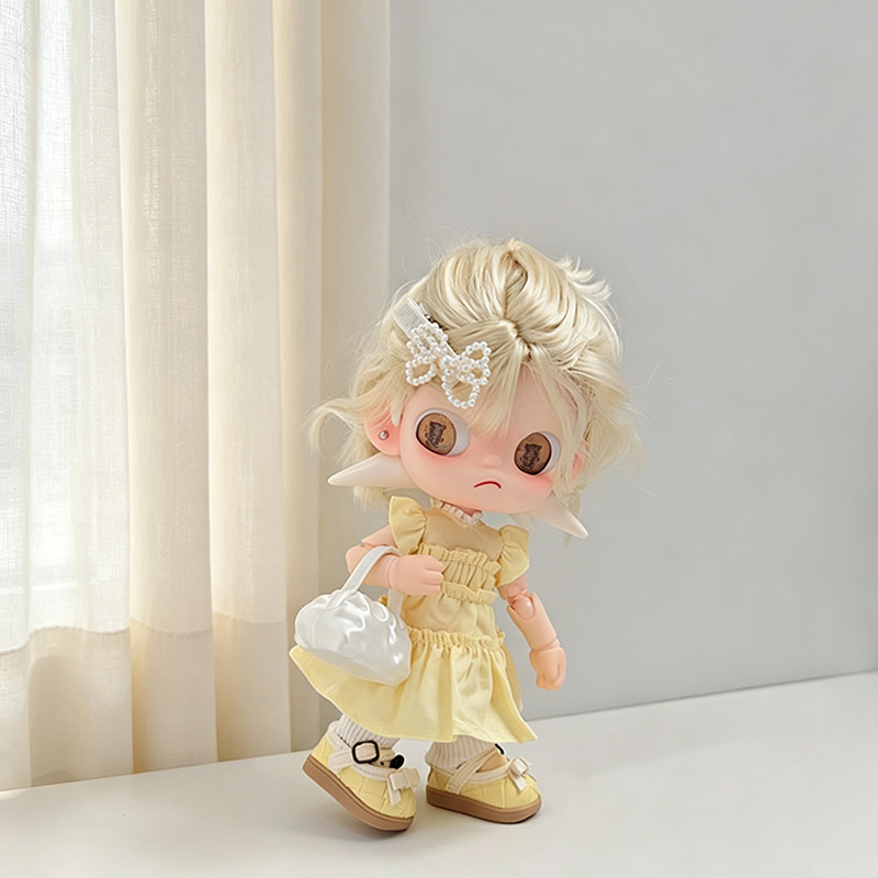 5Pcs Doll Outfit Set Lemon Yel - Clip In Hair Piece recension och pris