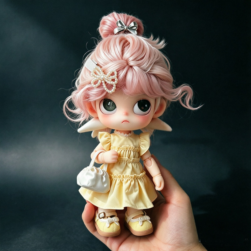 5Pcs Doll Outfit Set Lemon Yel - Clip In Hair Piece recension och pris