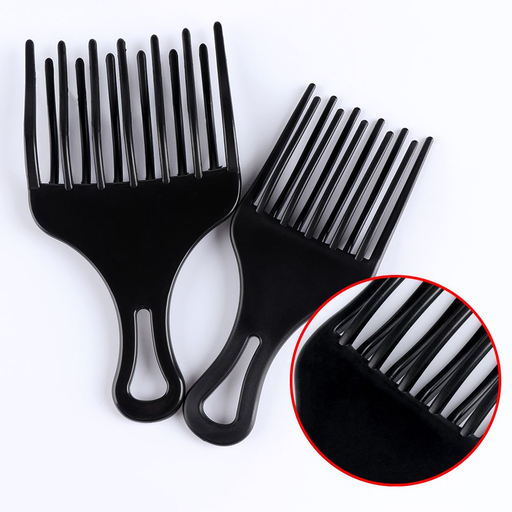 New High & Low Gear Teeth Anti - Afro Pick Comb recension och pris