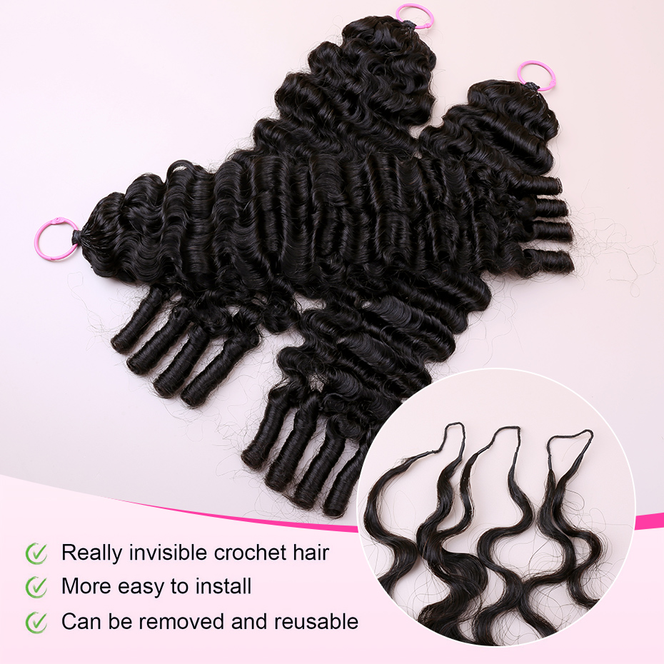 100% Human Hair Feather Croche - Feather Hair Extension recension och pris