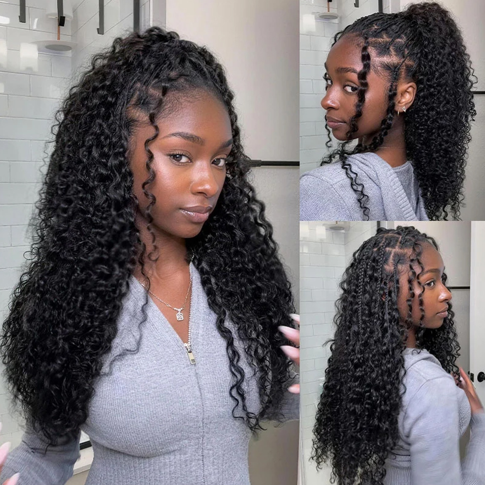 Human Crochet Hair for Black W - Feather Hair Extension recension och pris