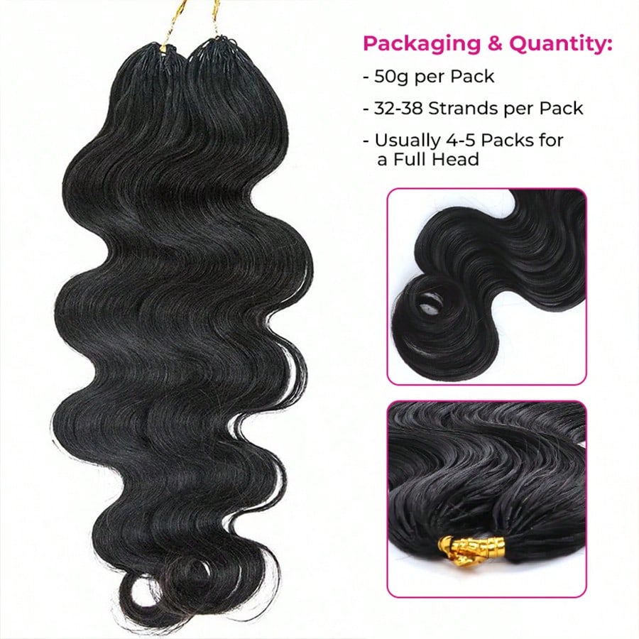 Smilegirl Body Wave Feather Cr - Feather Hair Extension recension och pris