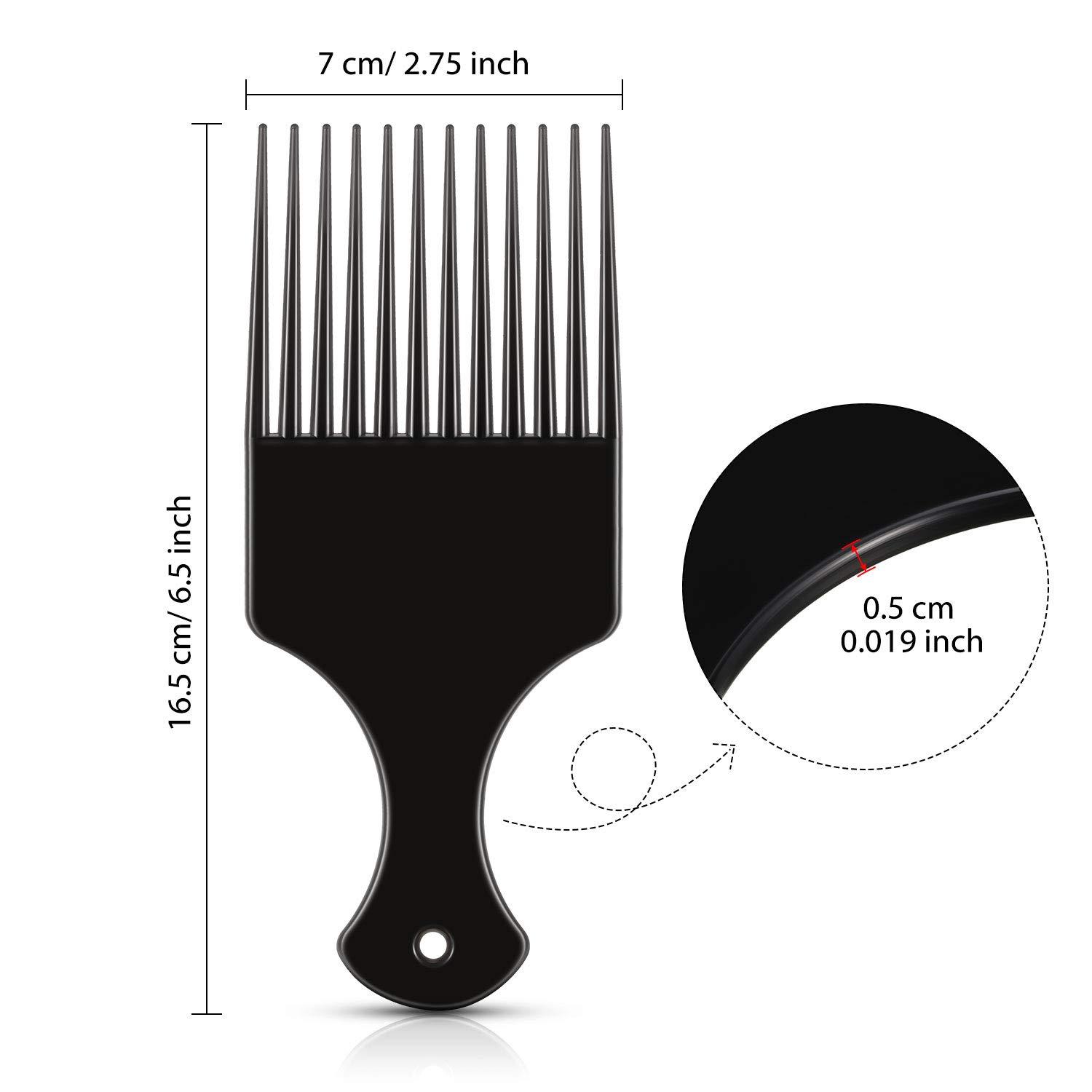 6 Pcs Afro Hair Picks for Men  - Afro Pick Comb recension och pris