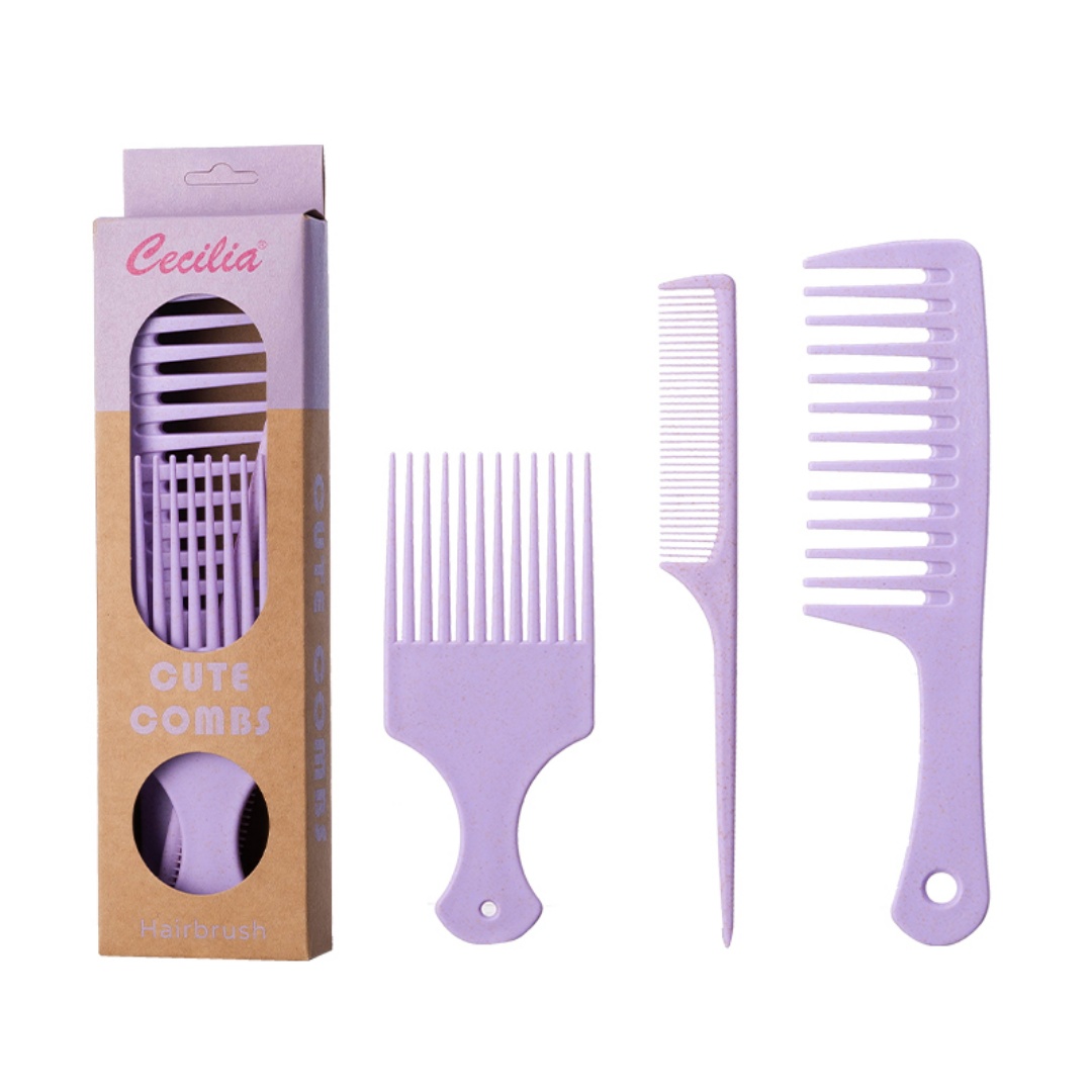 3 Pack Hair Combs Set, Wheat S - Afro Pick Comb recension och pris