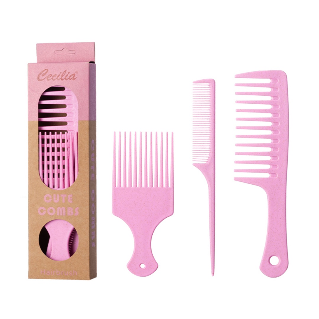 3 Pack Hair Combs Set, Wheat S - Afro Pick Comb recension och pris
