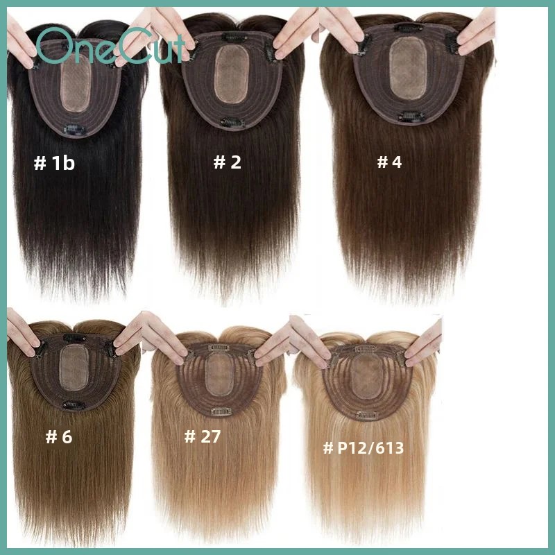 Straight Silk Top Base Topper  - Clip In Hair Piece recension och pris