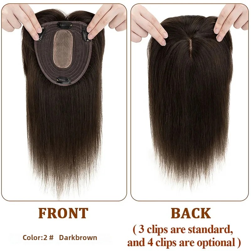 Straight Silk Top Base Topper  - Clip In Hair Piece recension och pris