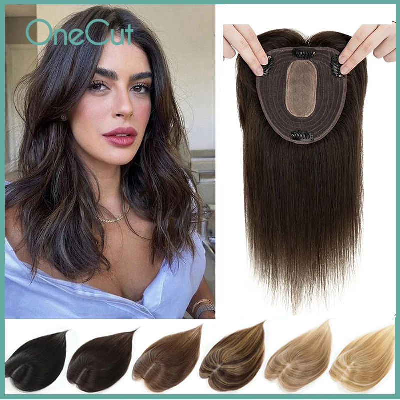 Straight Silk Top Base Topper  - Clip In Hair Piece recension och pris