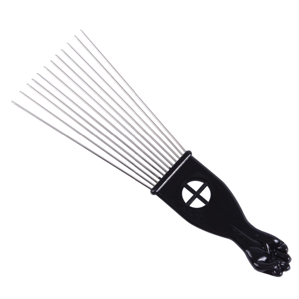 Salon Use Black Metal African  - Afro Pick Comb recension och pris