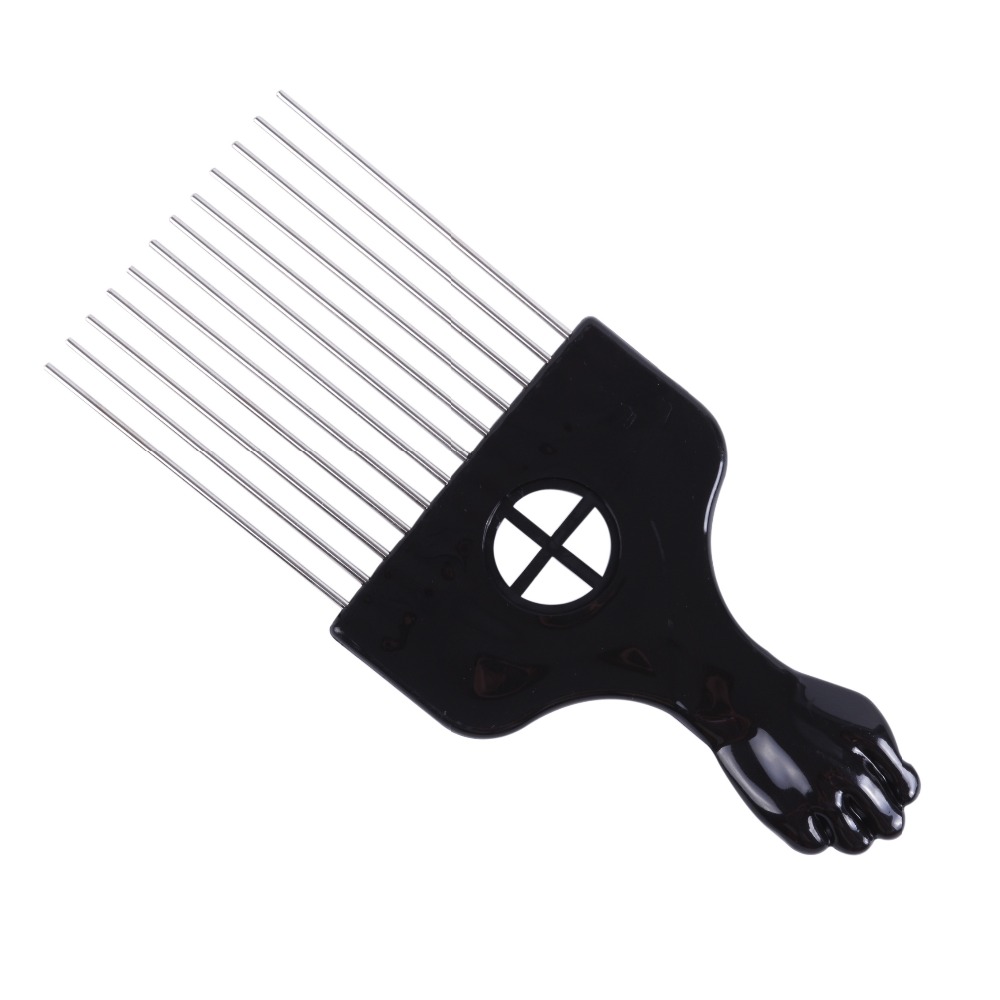 Salon Use Black Metal African  - Afro Pick Comb recension och pris