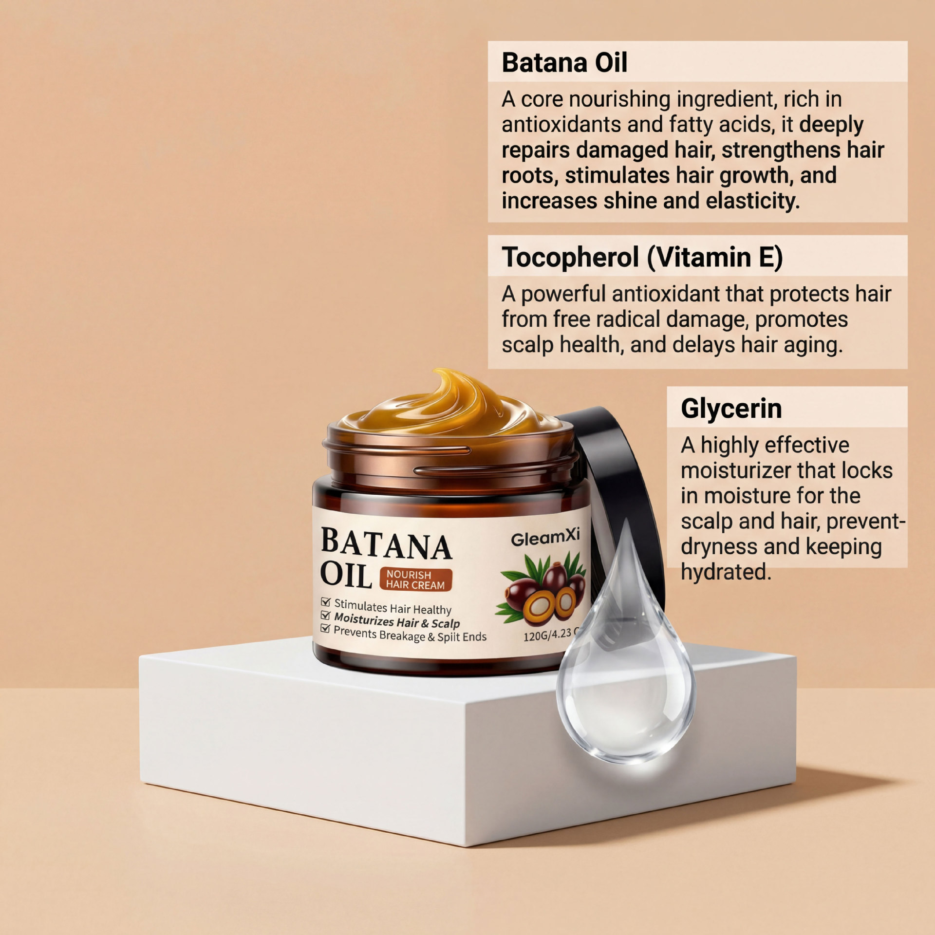 Hair Oil Hair Balm Multi Purpo - Hair Care For Dry And Frizzy Hair recension och pris