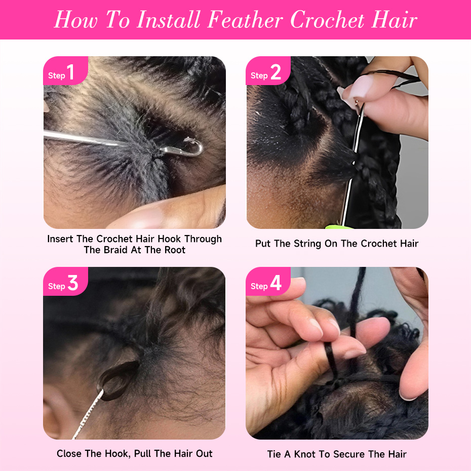 Natural Deep Wave Feather Croc - Feather Hair Extension recension och pris