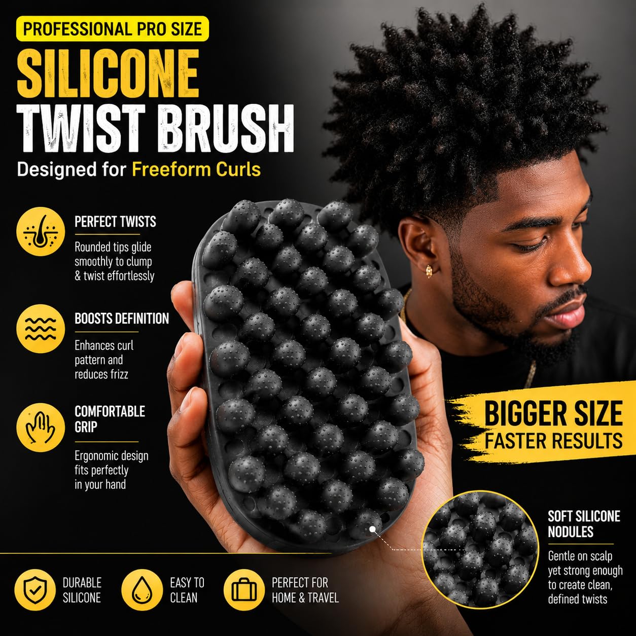 2Pcs Hair Styling Set Wave Twi - Afro Pick Comb recension och pris